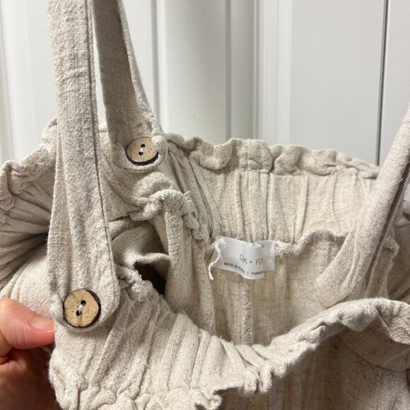 OAK + FORT Elastic Waist Pants Beige - Picture 5 of 12